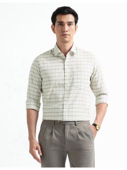 Arrow - Green Cotton Full Sleeves Shirt