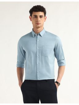 Arrow - Blue Cotton Full Sleeves Shirt