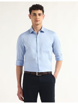 Arrow - Blue Cotton Full Sleeves Shirt