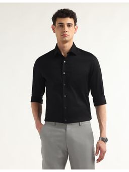 Arrow - Black Cotton Full Sleeves Shirt