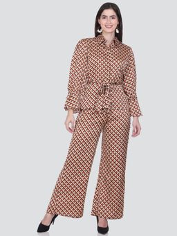 HONNETE - Casual Regular Fit Floral Printed Co-ord (Set of 2)