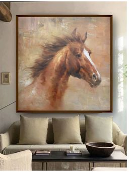 The Art House - Abstract Painting Multicolor (30X30 Inches)