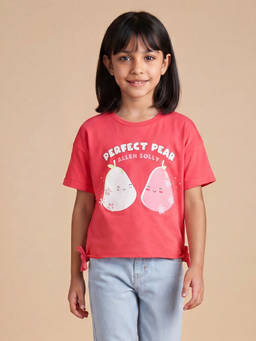 Allen Solly - Pink Printed Regular Fit T-Shirt