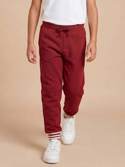 Allen Solly - Boys Red Solid Joggers