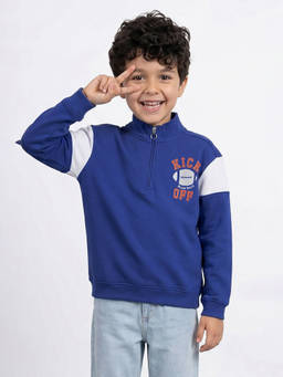 Allen Solly - Boys Blue Graphic Sweatshirt