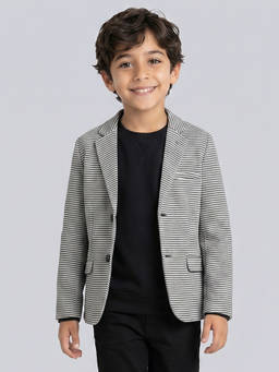 Allen Solly - Boys Grey Stripe Blazer