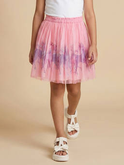 Allen Solly - Pink Cotton Regular Skirt