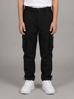 Allen Solly - Boys Black Solid Trouser