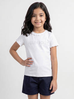 Allen Solly - Girls White Casual T-Shirt