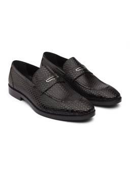 DABLR SHOES - Dahn - Black Leather Loafers