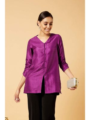 Buy SALT Attire Jamuni Top - Purple Online