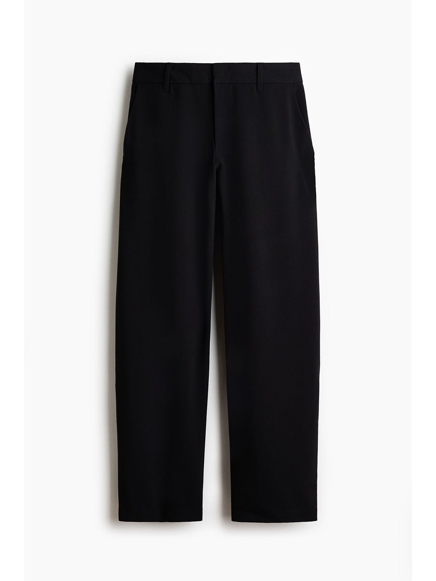 h&m Women Black Tailored Barrel Trousers-picture-35