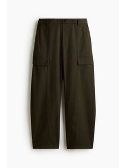 H&M - Women Green Barrel Cargo Trousers