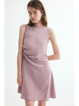 H&M - Women Purple Draped cut-out dress