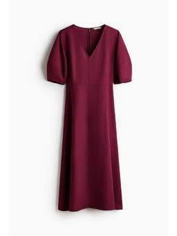 H&M - Women Red Linen-blend dress