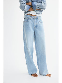 H&M - Women Blue Baggy Regular Waist Jeans