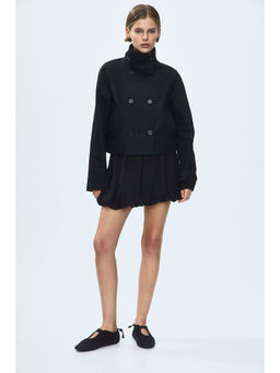 H&M - Women Grey Short trench coat