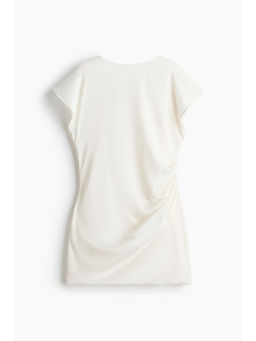 H&M - Women White Draped satin dress