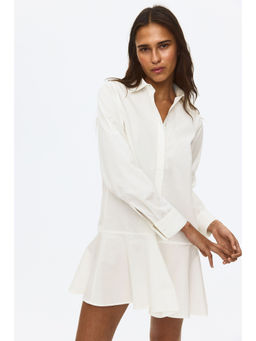 H&M - Women White Poplin shirt dress