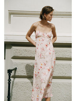 H&M - Women Beige Printed strappy dress