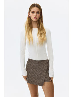 H&M - Women Beige Wrap mini skort