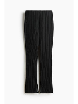 H&M - Women Black Ponte di Roma pull-on trousers