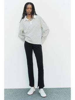 H&M - Women Black Ponte di Roma pull-on trousers