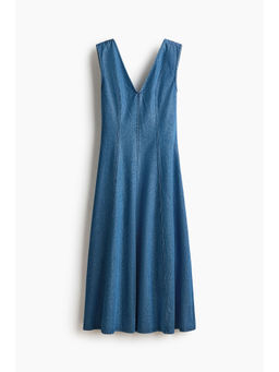 H&M - Women Blue Flared denim dress