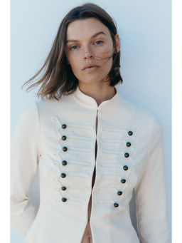 H&M - Women White Crape jersey jacket