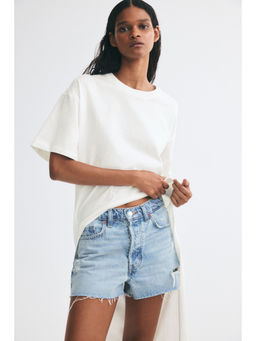 H&M - Women White High-Low T-Shirt