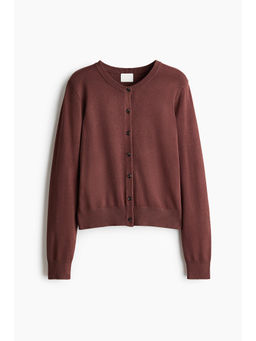 H&M - Women Brown Fine-knit cardigan