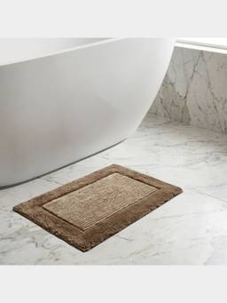 PANO - Polyester Bathmat Crest - Beige