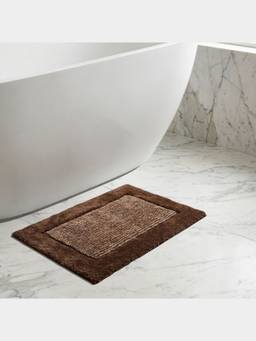 PANO - Polyester Bathmat Crest - Brown
