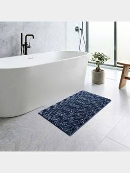 PANO - Polyester Bathmat Regal - Blue