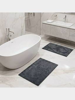 PANO - Polyester Bathmat Lattice - Beige (Pack of 2)
