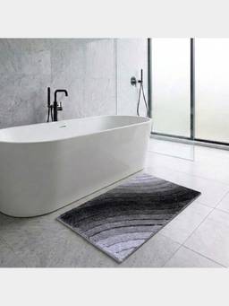 PANO - Polyester Bathmat Wave - Grey
