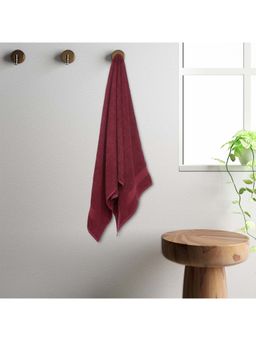 CORE Designed by SPACES - Day2Day Cotton Ultra Absorbency Bath Towel (Solid, 70cmx150cm)-Maroon