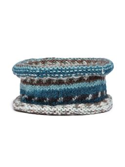 Magic Needles - Women Multicoloured Striped Woollen Headband