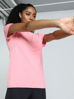 Puma - Evo knit Seamless Women's Pink T-Shirt