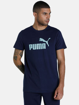 Puma - No. 1 Logo Mens Navy Blue T-Shirt