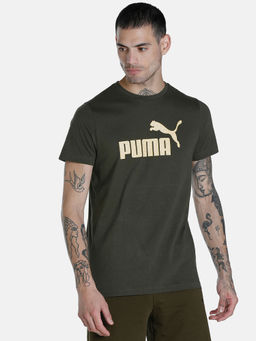 Puma - No. 1 Logo Mens Green T-Shirt