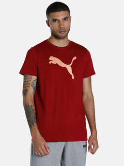 Puma - Cat Solid Mens Red T-Shirt