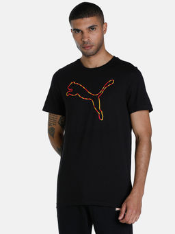 Puma - Cat Solid Mens Black T-Shirt