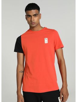 Puma - Xone8 Color Block Mens Orange T-Shirt