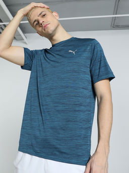 Puma - Run Favorite Heather Ss Mens Blue T-Shirt