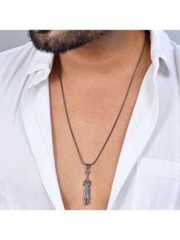 Voylla - Eclipse Dark blade Black Mens Necklace