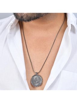 Voylla - Eclipse Valknut Valor Black Mens Necklace