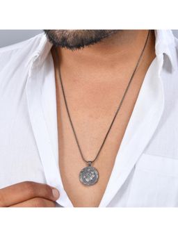 Voylla - Eclipse Alpha Roar Black Mens Necklace
