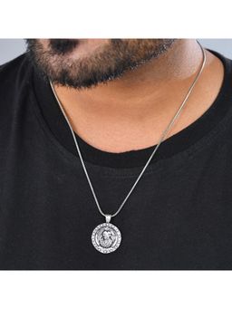 Voylla - Statement Silver Roar Mens Necklace