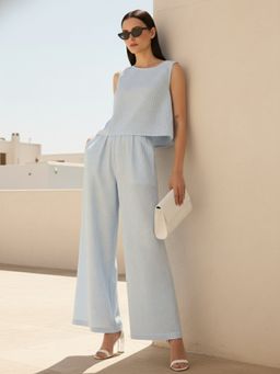 Outzidr - Blue Stripes Regular Co-Ord Set